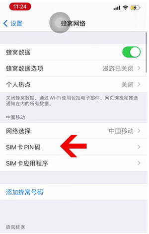 迎泽苹果14维修网分享如何给iPhone14的SIM卡设置密码 