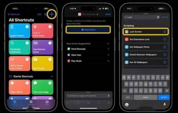 迎泽苹果14锁屏维修店分享iPhone14升级iOS16.4后如何创建锁屏快捷方式 