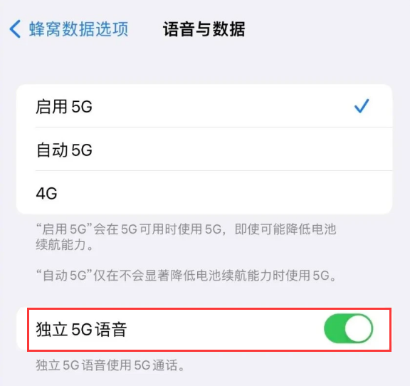 迎泽苹果14维修分享iPhone 14 Pro如何开启VoNR 